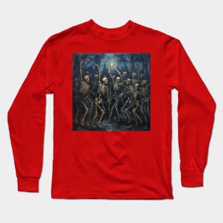 Skeleton Dance: Tropical Long Sleeve T-Shirt